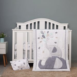 Sängkläder sätter 4 datorer Baby Crib Set för flickor och pojkar inklusive quilt crib ark kjolkudde fall 231026