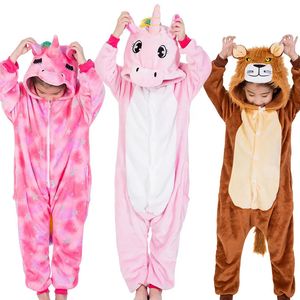 Pajamas Kigurumi Onesie Pajamas Kids Unicorn For Children Stitch Pyjamas Baby Sleepwear Boys Girls Animal Jumpsuit Long Sleeve Clothing 231027