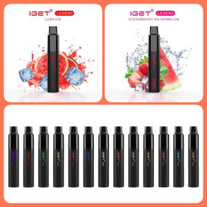 Original IGET LEGEND Stift Elektronische Zigaretten Gerät Batterie 12 ml Pods 1500 mAh Dämpfe 4000 Puffs Kit VS XXL PLUS SHION MAX