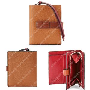 Designer Wallet Women Grain Genuine Leather Mens Wallets Credit Card Designer Purse Passport Holders Zipper Pouch Fashion Wallets