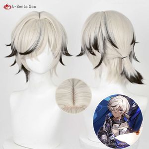 Catsuit Costumes High Quality Game Honkai: Star Rail Cosplay 35 cm Gradient Arlan Heat Resistant Hair Party Anime Wigs + Wig Cap