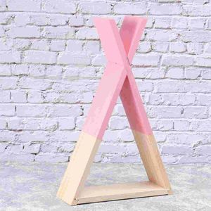 Home Decor X Triangle Shaped Wall Shelf Decorative Wall-mounted Storage Racks Shelves Sundries Organizer Decoration Crafts )