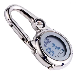 Pocket Watches Stainless Steel Hook Carabiner Supply Novelty Watch Hanging Vintage Men Clip Backpack Stopwatch