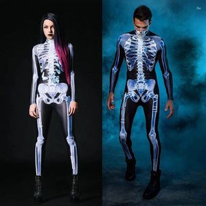 Ball Caps Family Skeleton Halloween Cosplay Jumpsuit Adult Scary Costumes Boys Girls Fancy Day Of The Dead Carnival Party Devil