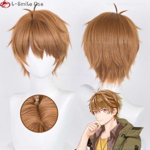 Catsuit Costumes High Quality Game Tears of Themis 30cm Short Brown Luke Heat Resistant Hair Party Cosplay Anime Wigs + Wig Cap