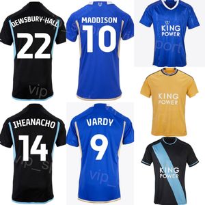 Club 23 24 Soccer 22 Kiernan Dewsbury-Hall Jersey 23-24 FC 30 Mads Hermansen 14 Kelechi Iheanacho 10 Stephy Mavididi 9 Jamie Vardy Football Shirt Kits Laisitecheng