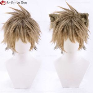 CATSUPD -kostymer Anime Twided Wonderland Rie Bucchi Cosplay Kort värmebeständig syntetisk hår Halloween Rollspel Wigs + Wig Cap