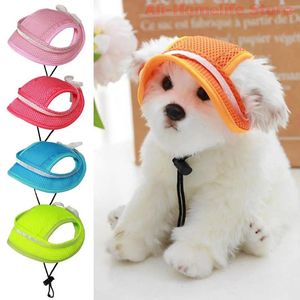 Abbigliamento per cani Cappello per gatti per animali domestici Copricapo estivo traspirante Copricapo per protezione solare per forniture Cani di piccola taglia medi Articoli regolabili per esterni