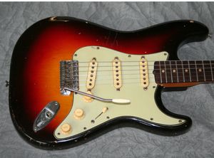 Hot Sell Sell Electric Guitar 1962 Sunburst, Slab Board (#Fee0293) Musikinstrument