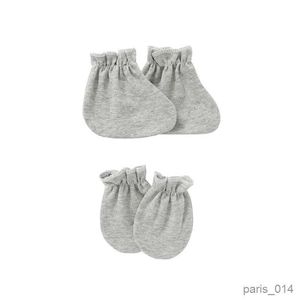 Children's Finger Gloves Hands Foots Ankle Socks for 0-12 Months Baby Handguard Mitts Infants Newborn R231027