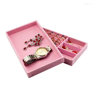 Smycken påsar 1st 22 12 cm sammet ring Stud slot bar magkedja örhänge manschetten hållare accessori Bague Bijoux Display Organizer