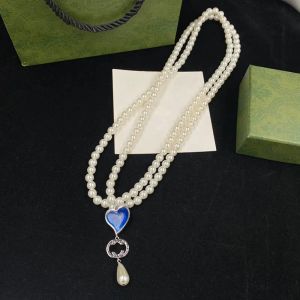 Designer diamanthalsband för kvinnor pärla hänge halsband mode smycken g kedjor choker halsband designers judyllery g2310277z-6