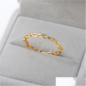 Punk Gold Dünne Kette Ringe Set Für Frauen Mädchen Mode Irregar Finger Geschenk 2023 Weibliche Schmuck Drop Lieferung Dhgarden Otgfa