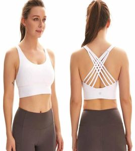 Women Sports Bra Shirts Yoga Gym Vest Push Up Fitness Topps Sexiga underkläder Lady Tops Shakeward Justerbar band BH 952886551