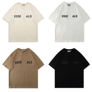 ファッションメンズラグジュアリーTシャツブランドESSメンレターレターエッセンシャルシャツTOPS TEESTシャツカジュアルルーズショートスリーブTシャツコットンスポーツTシャツK7A0