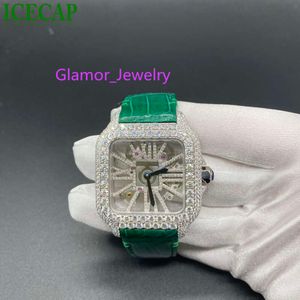 Icecap gioielli Moissanite moda uomo ghiacciato fabbrica meccanica intera vendita orologio Bling