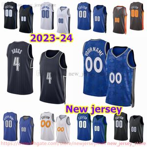 Personalizado 2024 New City Impresso Basquete Jersey 5 Paolo Banchero 0 Anthony Black 1 Jonathan Isaac 34 Wendell Carter Jr.