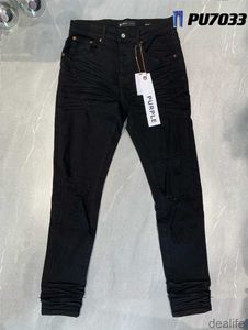 Lila varumärke jeans designer mens denim byxor mode byxor rak design retro streetwear casual sweatpants svart wzu6