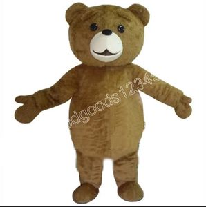 2024 Teddy Bear Mascot Costumes Halloween Fantasia Vestido de Festa Personagem de Desenho Animado Carnaval Xmas Publicidade Festa de Aniversário Traje Unissex Outfit