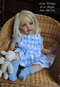 Dolls in stock FBBD 24inch Reborn Bbay Doll Kit Lottie Unapinted Soft Touch Lifelike For Children 231027
