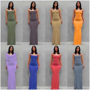 Casual Dresses Fashion Sexy Skims Backless Evening Maxi Women Party Club Ladies Bodycon Peach Hip Elegant Long For Woman c8