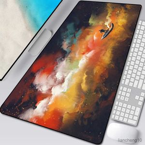 Mouse Pads Wrist XXL Clouds Large Office Computer Desk Mat Table Keyboard Mouse Pad Cushion Desk Mat Lock Gamer Edge Mousepad R231028