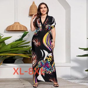 Платья больших размеров 4xl, 5xl, 6xl, 7xl, 8xl, прямое большое женское платье в пол, праздничная пляжная юбка