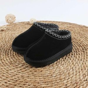 Kids tasman slippers tazz ultra mini boot designer luxury chesut wool fur slides sheepskin fashion shearling classic fashion winter dermis mustard seed mules boots