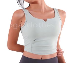 SP252 yoga outfit New yoga bra onepiece sports vest female Ushaped beautiful back detachable gather running fitness clothes w5658471