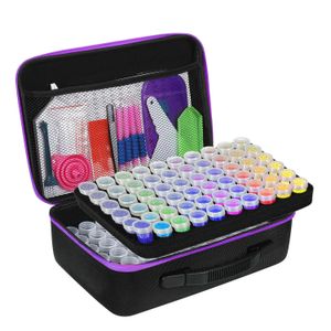 Arts and Crafts Diamond Painting Tool Storage Bag Dot Drill Pen Sticker Funnel Tray Brush Kit Divided Round Bottle Hand Accessories 231027