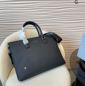 Neue Laptop-Aktentasche Mont Blanc Aktentasche Laptoptasche Vollleder-Boxtasche Aktentasche Zahnstocher-Rindsleder Designer-Tasche Handtasche Luxustasche Presstasche Herrentasche Damentasche