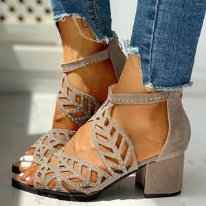 Sandals Heels Fashion Bohemian Shoes Ladies for Women Sandles High Toe Women's