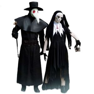 Halloween Kostüm Cosplay Kostüm Halloween Kostüme Zombie Nonnen Halloween Vampir Rollenspiel Performance Kostüme Erwachsene Männer und Frauen