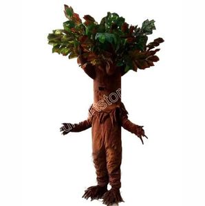 Högkvalitativ trädmaskot kostym karneval outfit vuxna storlek jul födelsedagsfest utomhus klänning reklamrekord
