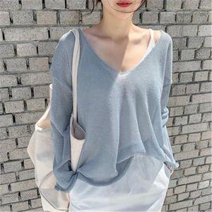 Kadın Bluzları 2023 Dantel Kadın Yaz Üstleri Femme Rahat Gömlek Uzun Kollu Örme Kızlar Bluz Artı Beden Blusas