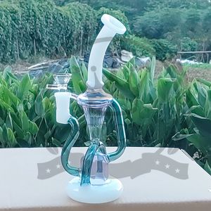 Бонг Кальяны SOL Dab Rig Glass Recycler Курительная Цветочная Водопроводная Труба Seed Of Life Размер сустава толщиной 14,4 мм