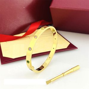 Luxuriöses klassisches Designer-Armband, Liebesarmreif, Modeschmuck, Unisex, Diamanten, Manschettenarmband, Paar-Armreif, 18 Karat Gold, Schmuck, Valentinstagsgeschenk für Damen und Herren