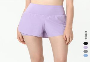 LL9010 Womens Yoga Outfits Hög midja träning Fitness Wear Shorts Cheerleaders Pants Girls Running Elastic Pants Sportwear Prev6068504