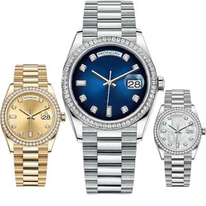 Luksusowy złoty zegarek męski luksusowy Watshes Designer Watch 40 mm 41 mm zielony czarny niebieski zegarek ze stali nierdzewnej Pasek przesuwany Automatyczny mechaniczny zegarek Wodoodporny