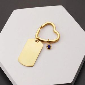 Keychains Lanyards 10st Strip Bar Keychain Mirror Polish Rostfritt stål Stamping Blank Keychain for Women Mens 231027