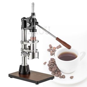 1-16 Bar Extraktion Variabel tryckspakar Kaffe Maker Handpressad kaffemaskin 304 Rostfritt stål Manual Espressomaskin