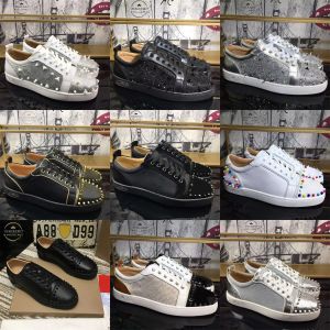 Scarpe firmate da uomo moda europea e americana argento lucido con paillettes punte scarpe casual allacciate con bocca superficiale punte di salice scarpe da uomo