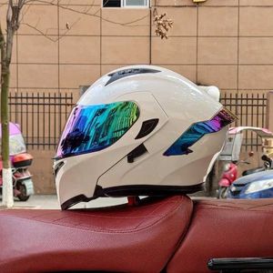 Motorcycle Helmets Modular Filp up Motorcycle Helmet Full Face Racing Scooter Casco Moto Capacetes de Motociclista Dual Visors DOT ApprovedL21029