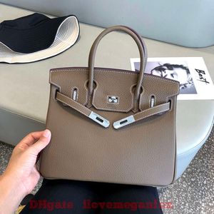 Designer tote bags Luxury fashion Shoulder bags Silver Buckle Litchi Pattern Real Leather Bag Top Layer Cowhide Handbag Lady Bag Mesh Red Same Shoulder Crossbody Bag