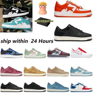 Quality Original OG Low Sk8 Star Running Shoes for Mens Womens Patent Leather Shark Black White Pink Green Venom Light Grey Designer M2 latform Skate Trainers 36-45