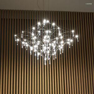 Pendant Lamps Europe Crystal Light Ceiling Kitchen Island Led Chandelier Lighting Vintage Bulb Lamp Moroccan Decor Dining Room