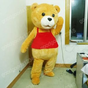 Christmas Brown Bear Mascot Costumes Halloween Fancy Party Dress Cartoon Character Carnival Xmas Advertising Birthday Party Costume Unisex Outfit