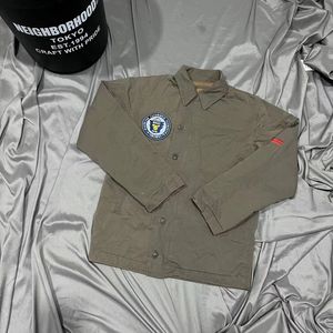 Masna marka mężczyzn płaszcza kurtka baseballowa z tylną pieczęcią szczeniąt kurtka robocza kurtka robocza męska bawełniana kurtka na zewnątrz płaszcz znamionowy