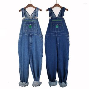 Herren-Jeans-Denim-Overall, Overall, große Größe, Träger, gerade Hose, Blau, weitere Größen 28–50