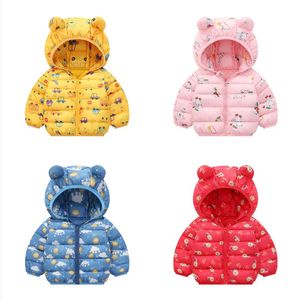 Piumino Autunno Inverno Ragazze Ragazzi Cotone Moda Capispalla per bambini Bambino Cappotti per bambini Bambini Casual Parka Giacche con cappuccio 231027